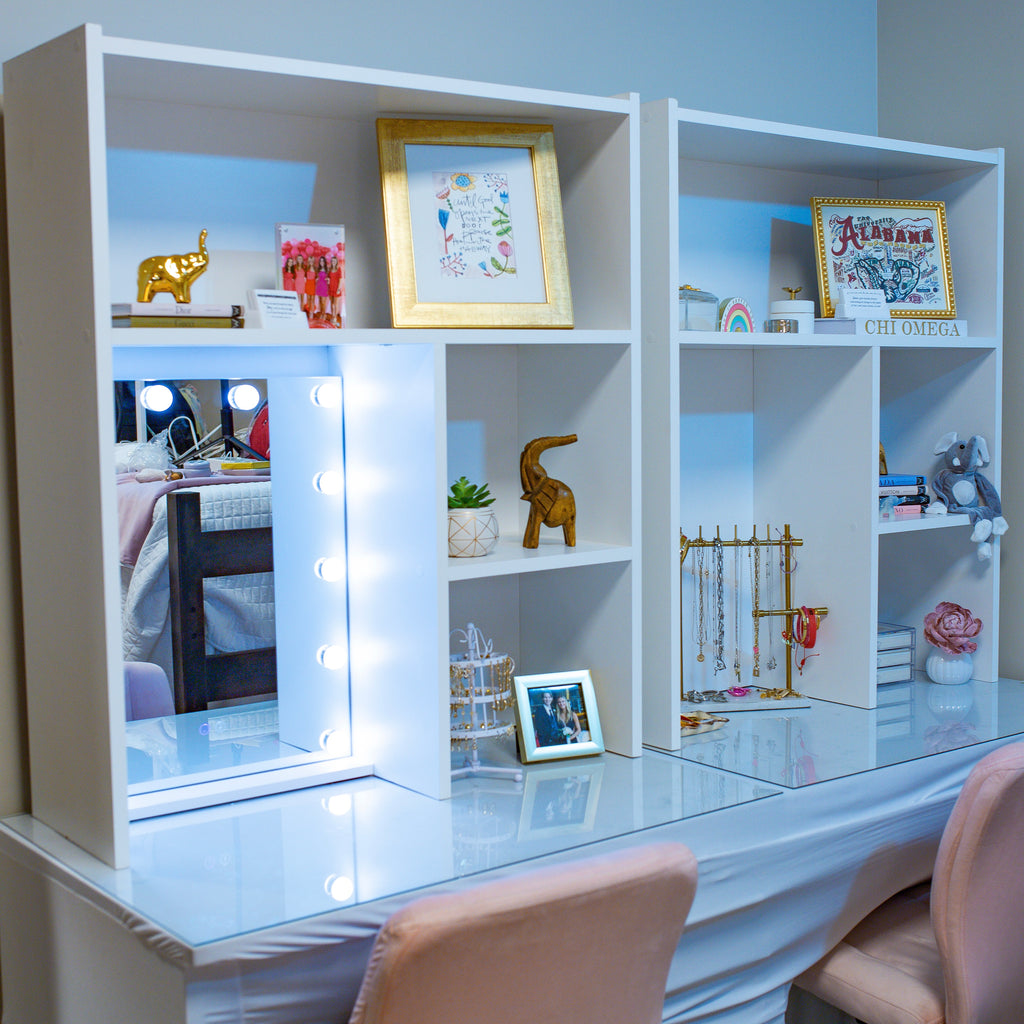 White Desk Hutch- UA Paty