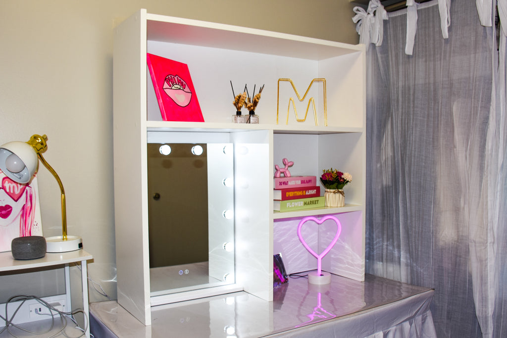 White 40”H Desk Hutch - UA -  TUT -  ADA ROOMS ONLY