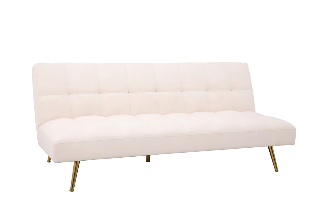 White Decorative Futon- Samford