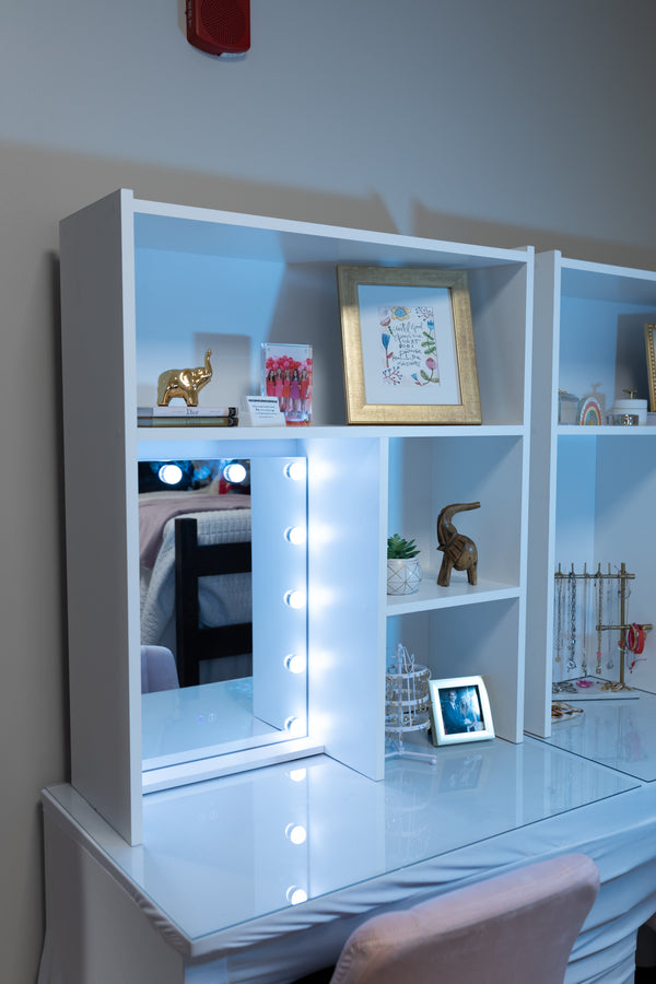 White Desk Hutch- UA Tutwiler